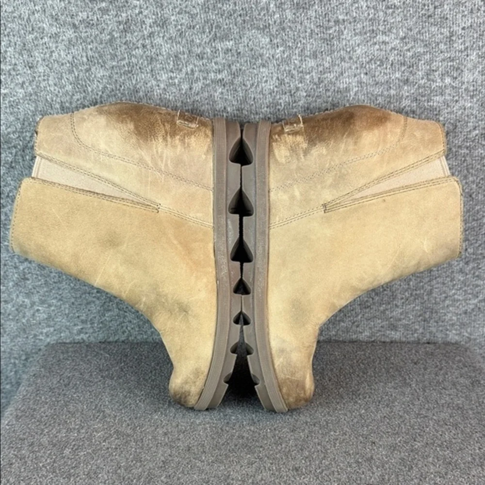 Sorel‎ Joan of Arctic Wedge II Leather Side Zip Ankle Booties Boots Size 8
